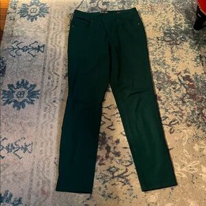 Style & Co Women's Curvy Fit Straight Leg Jeans Green Size 4